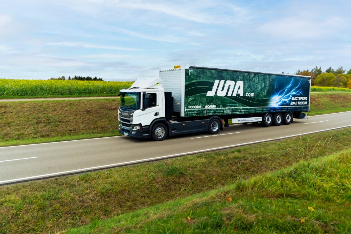 Scania CV AB/JUNA electric truck