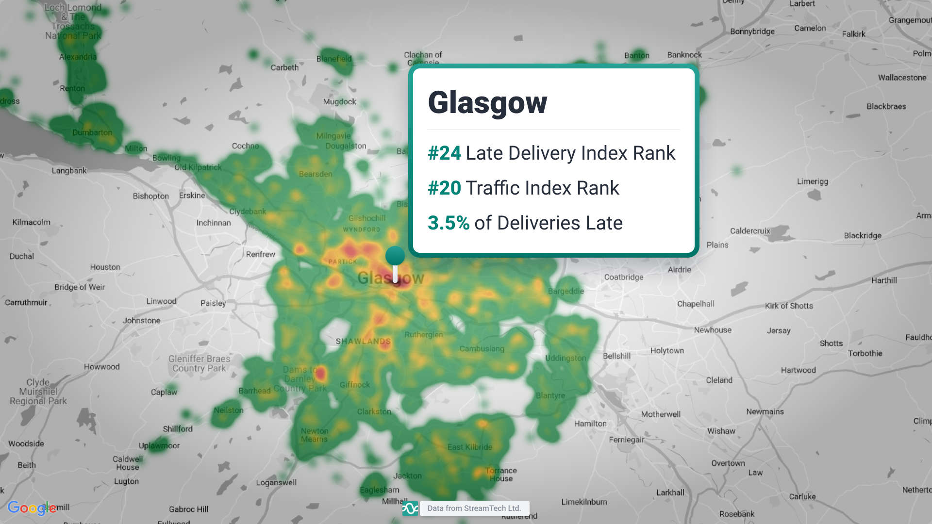 Glasgow-Late-Delivery-heatmap