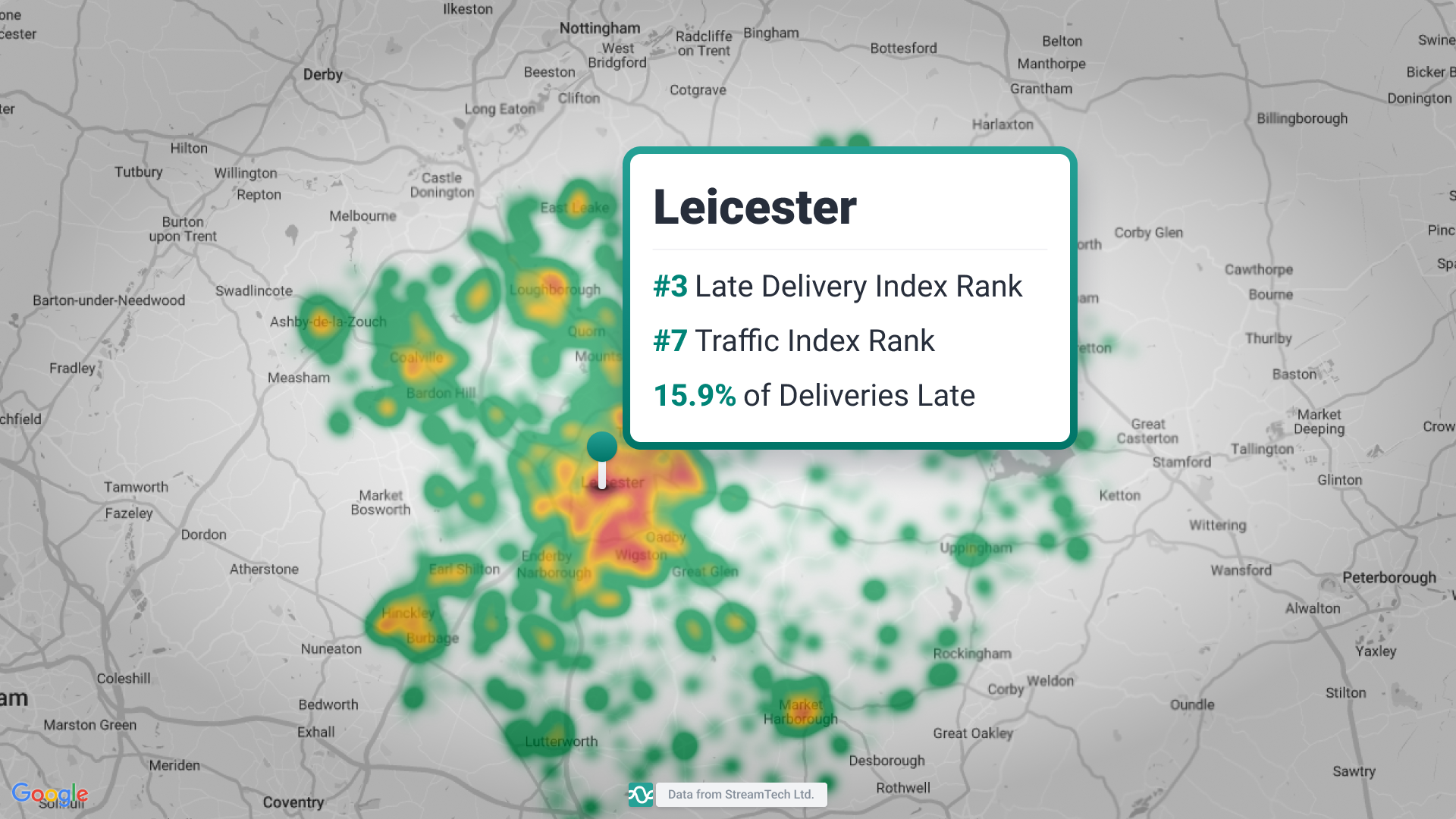 Leicester-Late-Delivery-heatmap