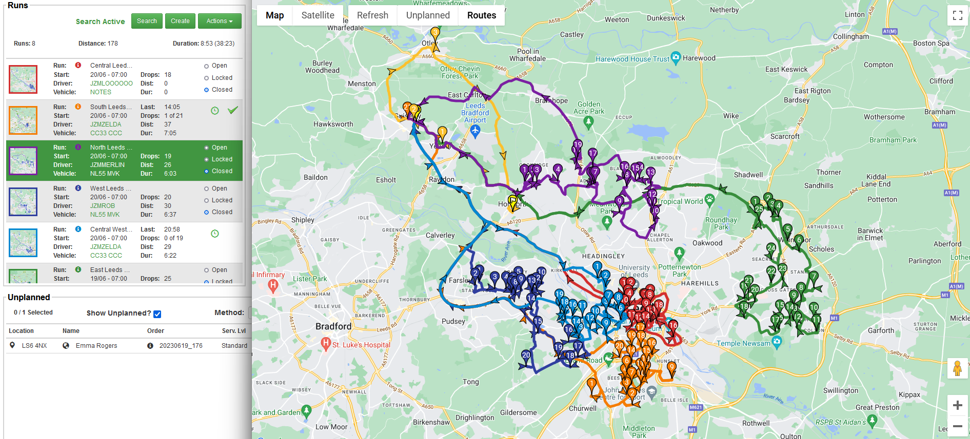 Route-Comparison-Window-Overlaid-on-Advanced-Planning