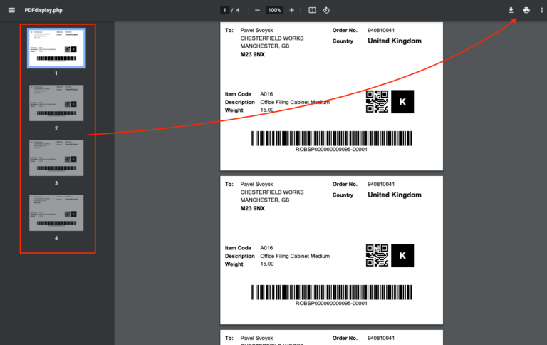 Printing labels for orders | Knowledge Base | Stream
