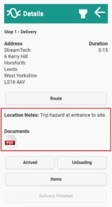 Adding Location instructions | Knowledge Base | Stream