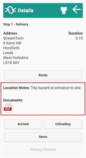 Adding Location instructions | Knowledge Base | Stream
