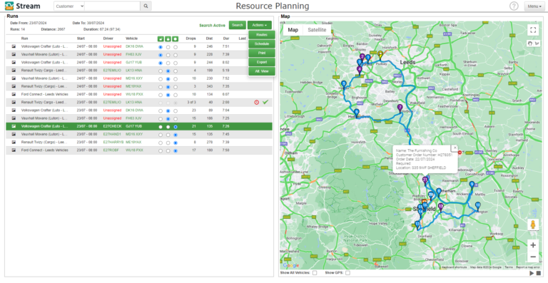 Resource Planning screen | Knowledge Base | Stream