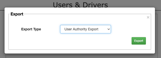 User-Authority-Export