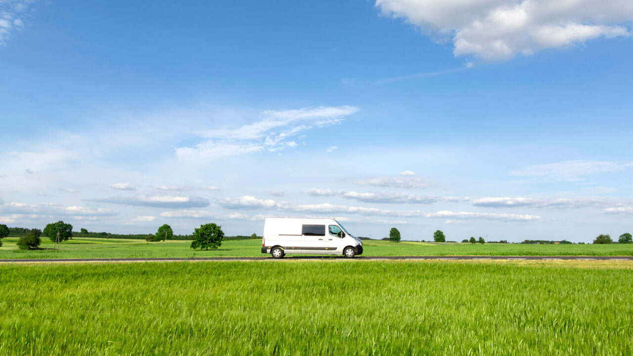 Van-Fleet-CO2-Driving-In-Countryside