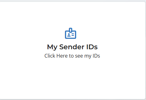 My Sender IDs