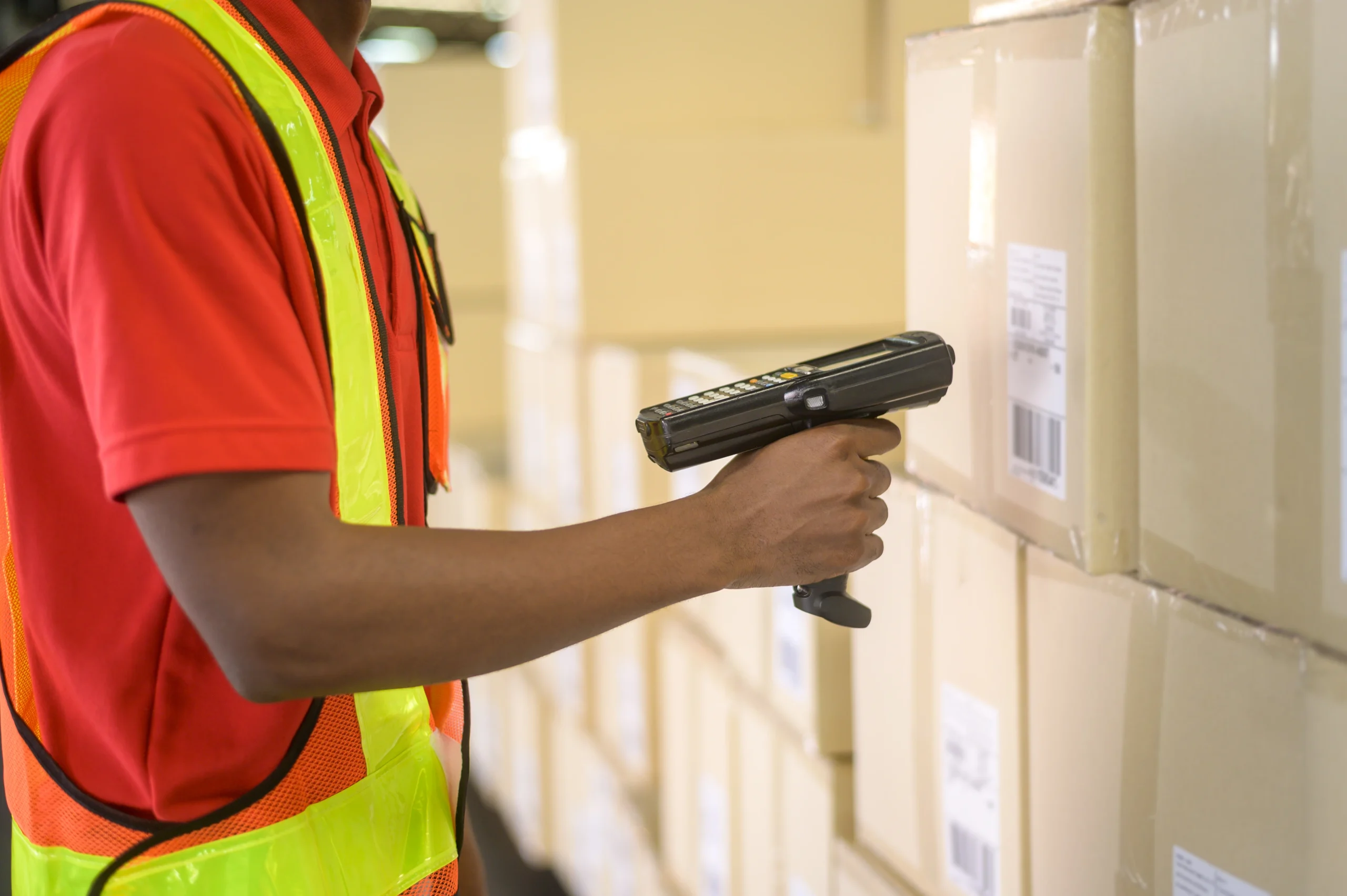 Worker using asset tracking