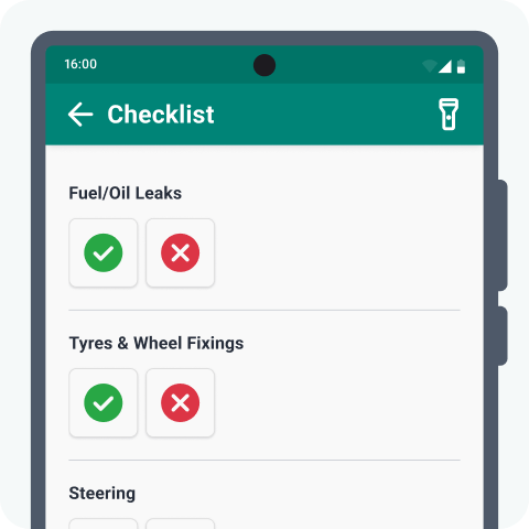Driver app for vehicle compliance