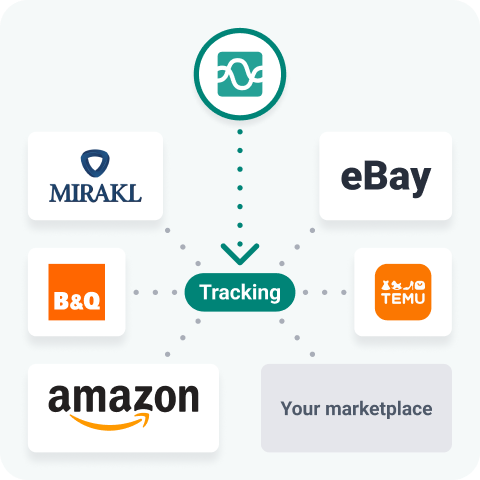 Stream back office integration marketplace tracking