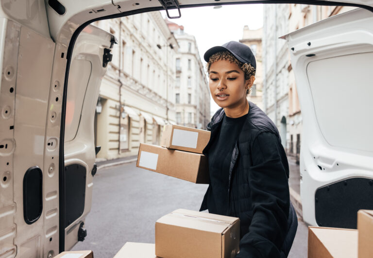 Female courier