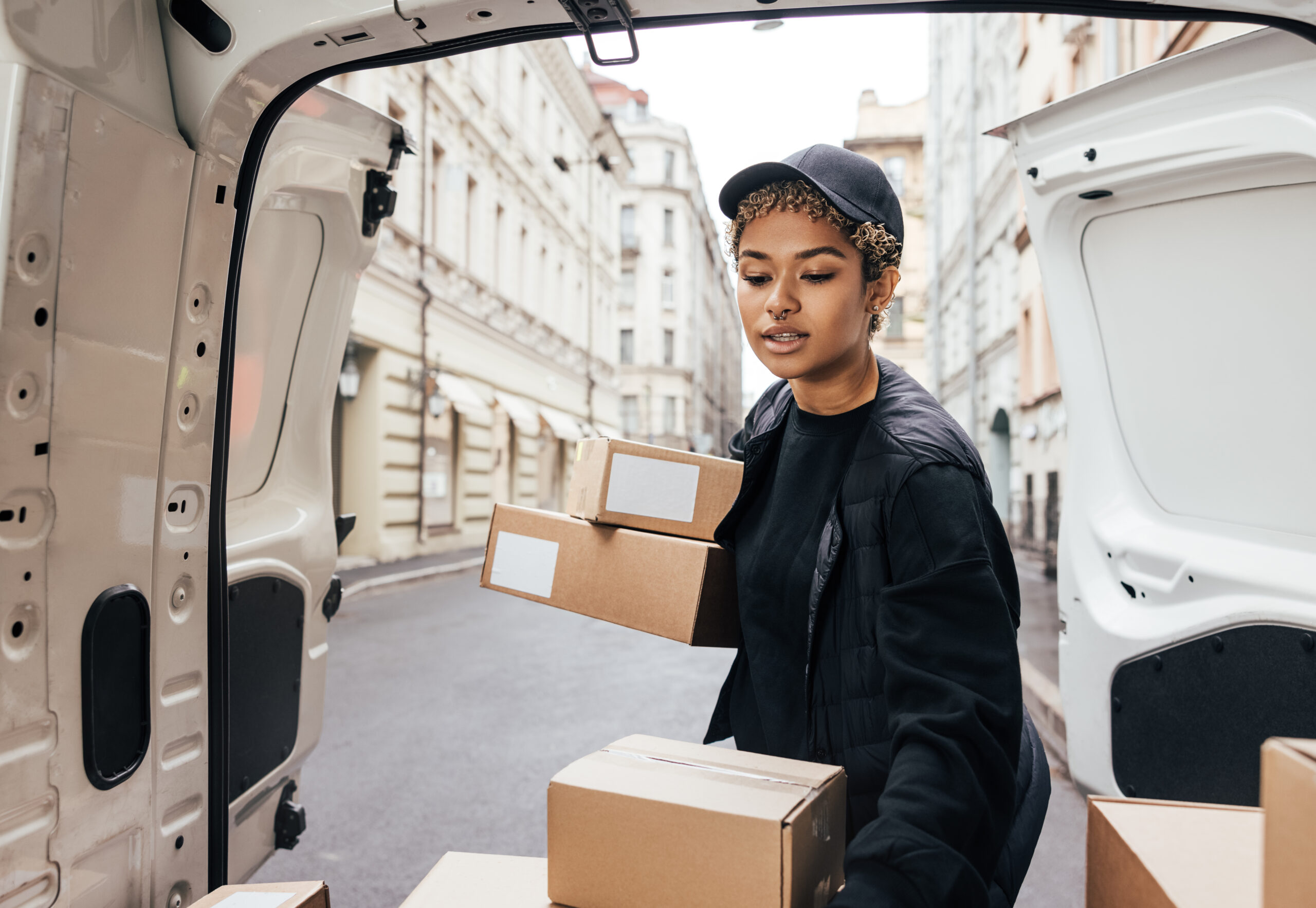 Female courier