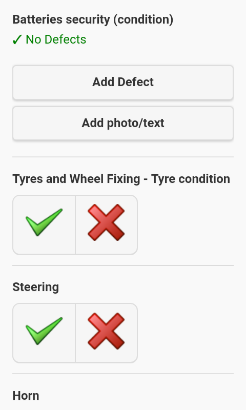 How to add notes & photos for non-defect checks in the Driver App